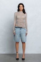 SELENE SHEER LONG SLEEVE TOP