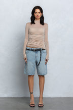 SELENE SHEER LONG SLEEVE TOP