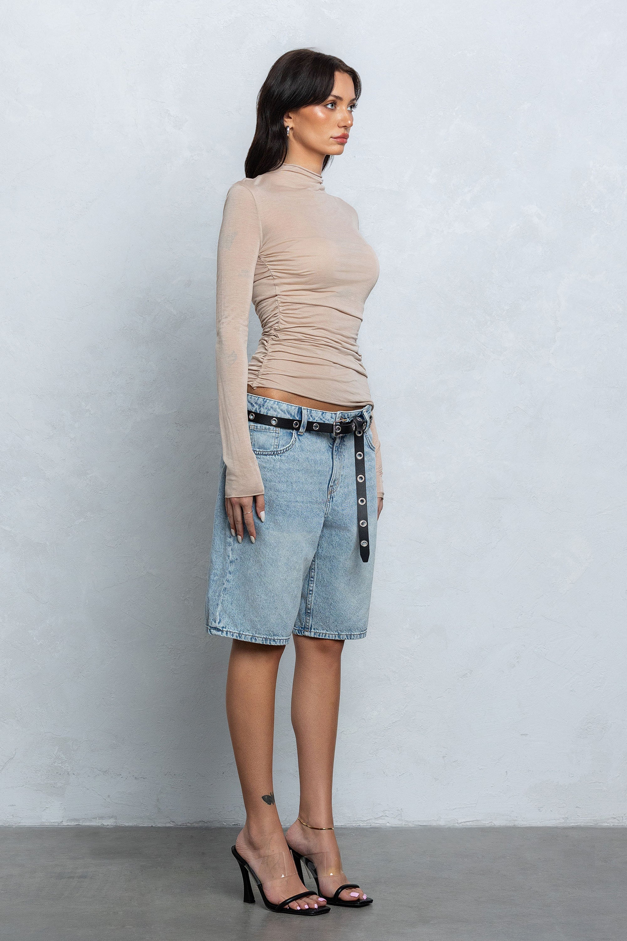 SELENE SHEER LONG SLEEVE TOP