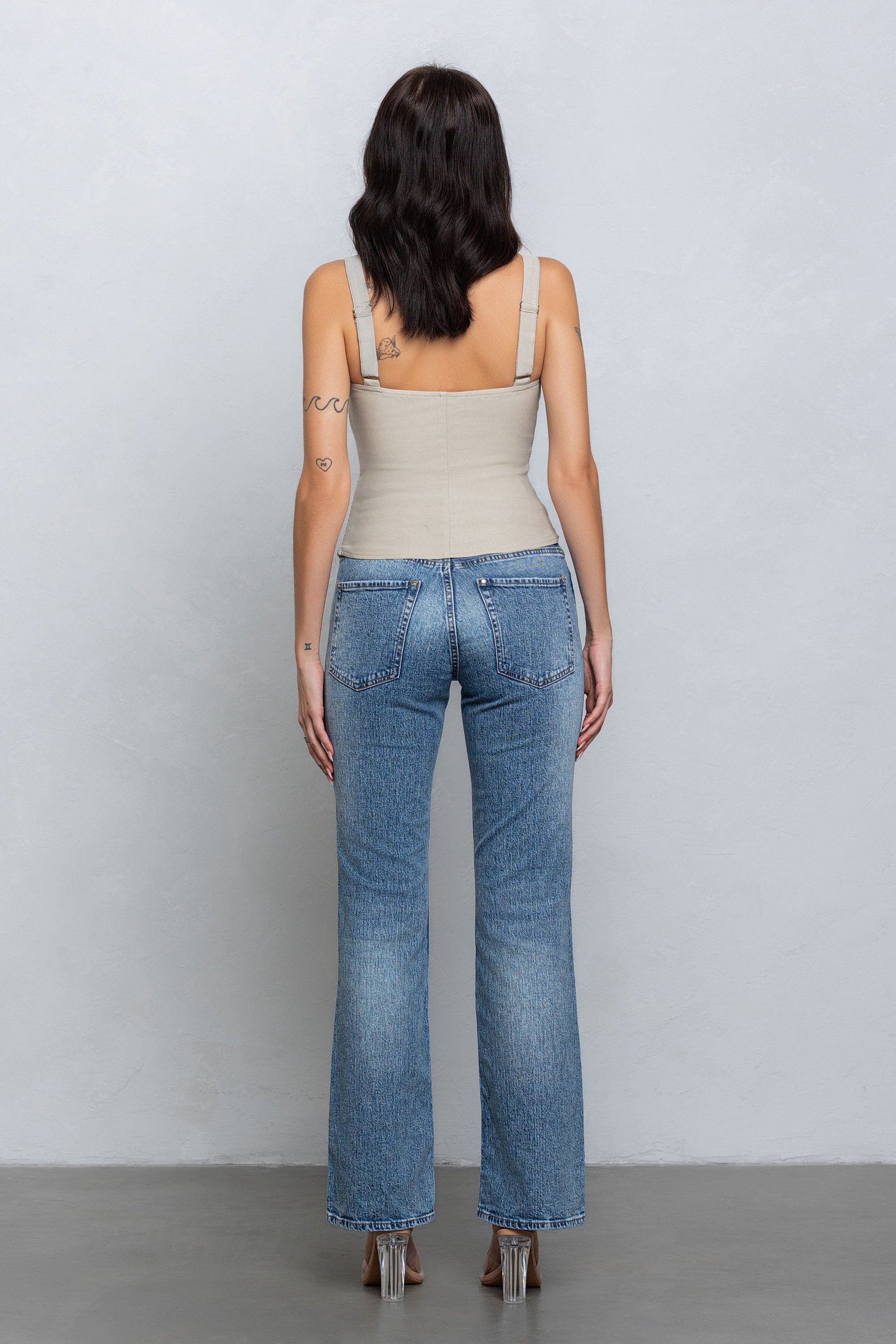 MAVEN BUCKLE TOP - ASH