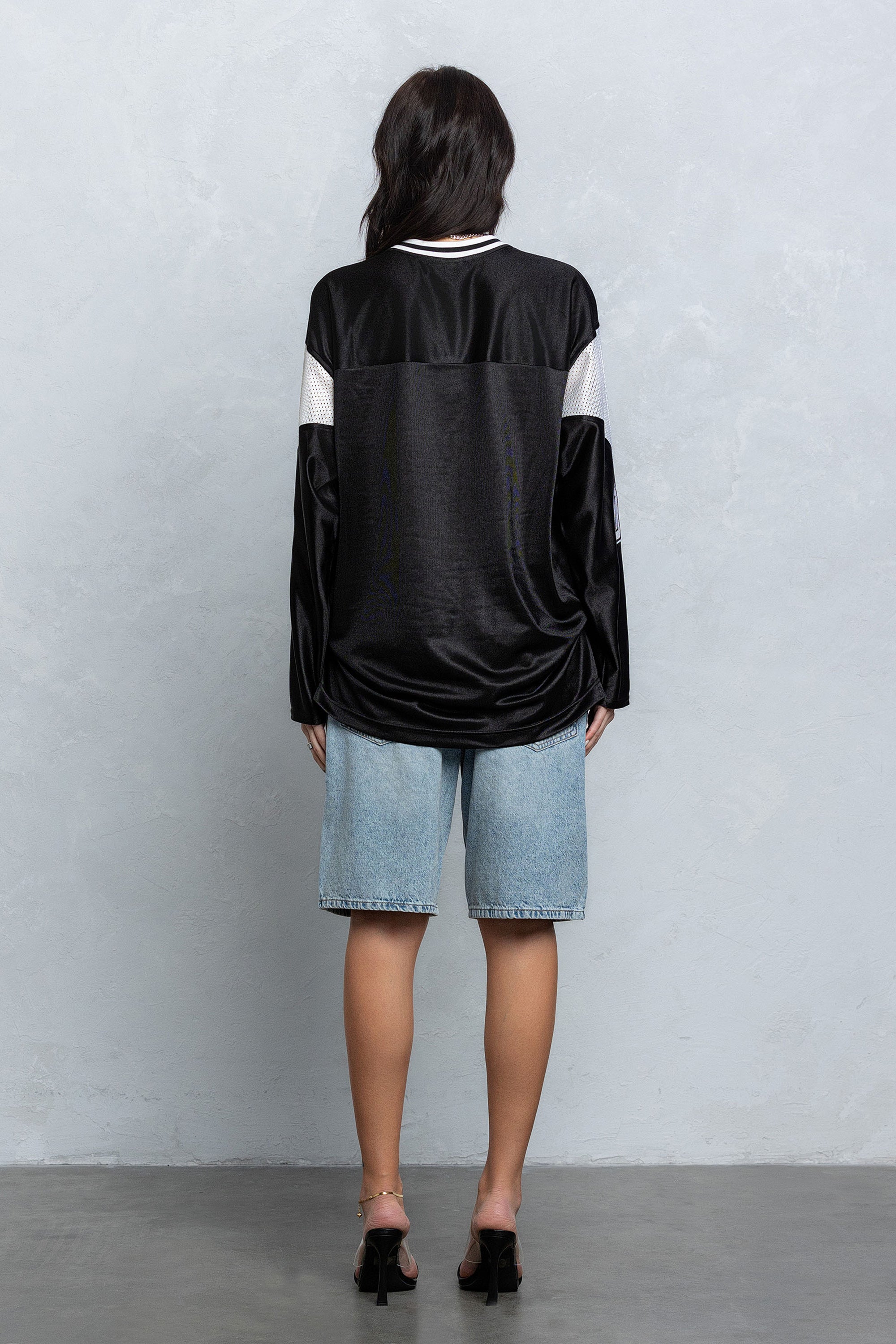 "00" MESH JERSEY - BLACK