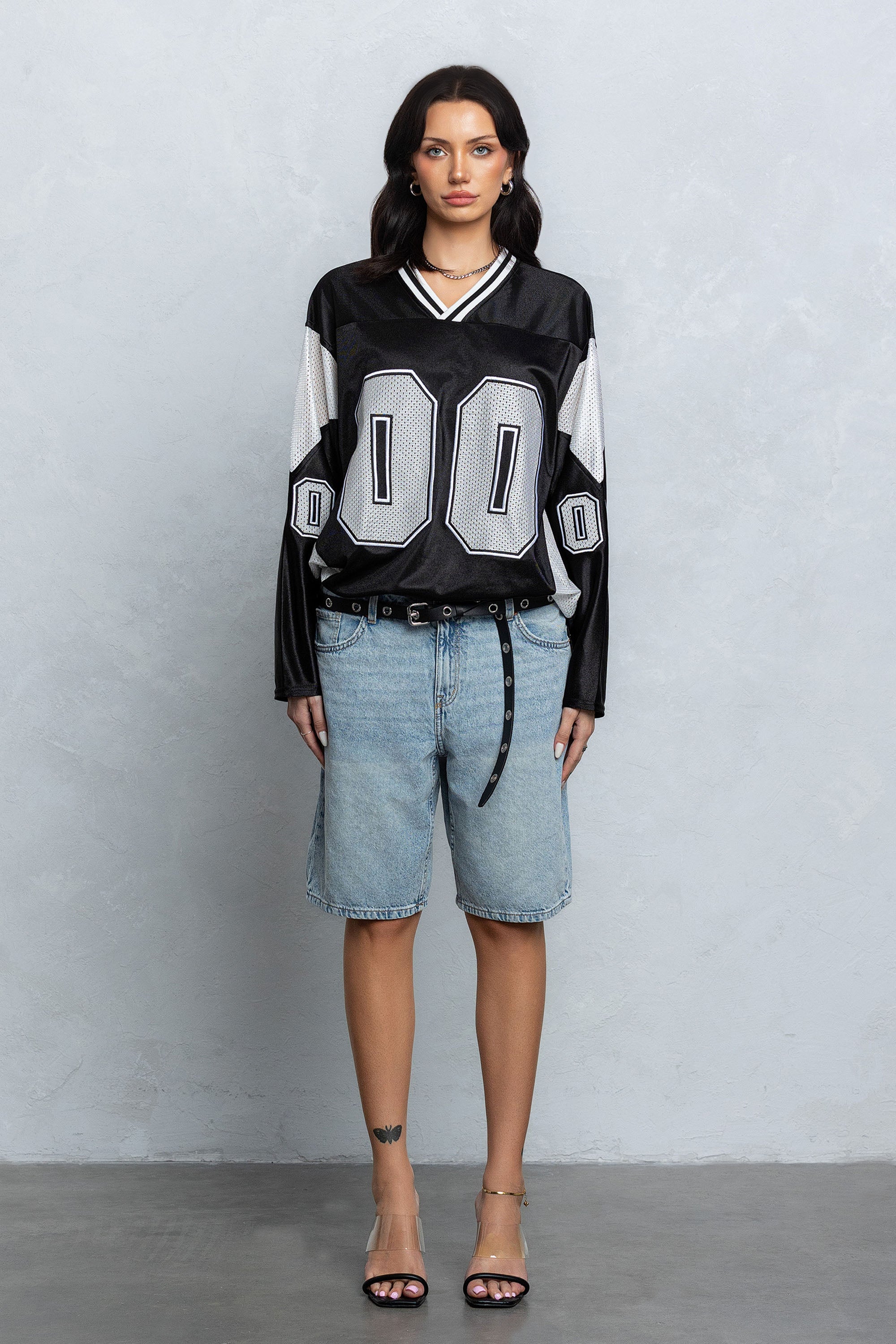 "00" MESH JERSEY - BLACK