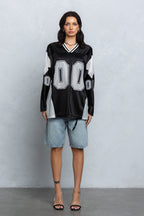 "00" MESH JERSEY - BLACK