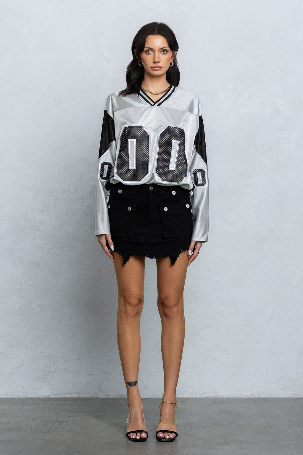 "00" MESH JERSEY - SILVER