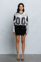 "00" MESH JERSEY - SILVER