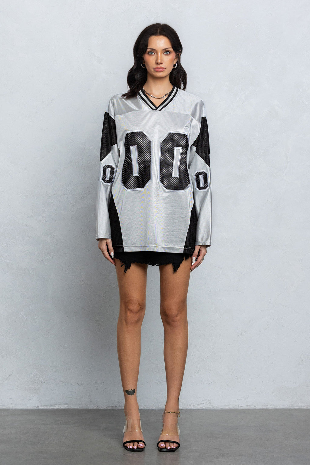 "00" MESH JERSEY - SILVER