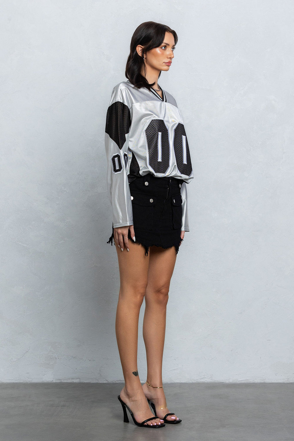"00" MESH JERSEY - SILVER