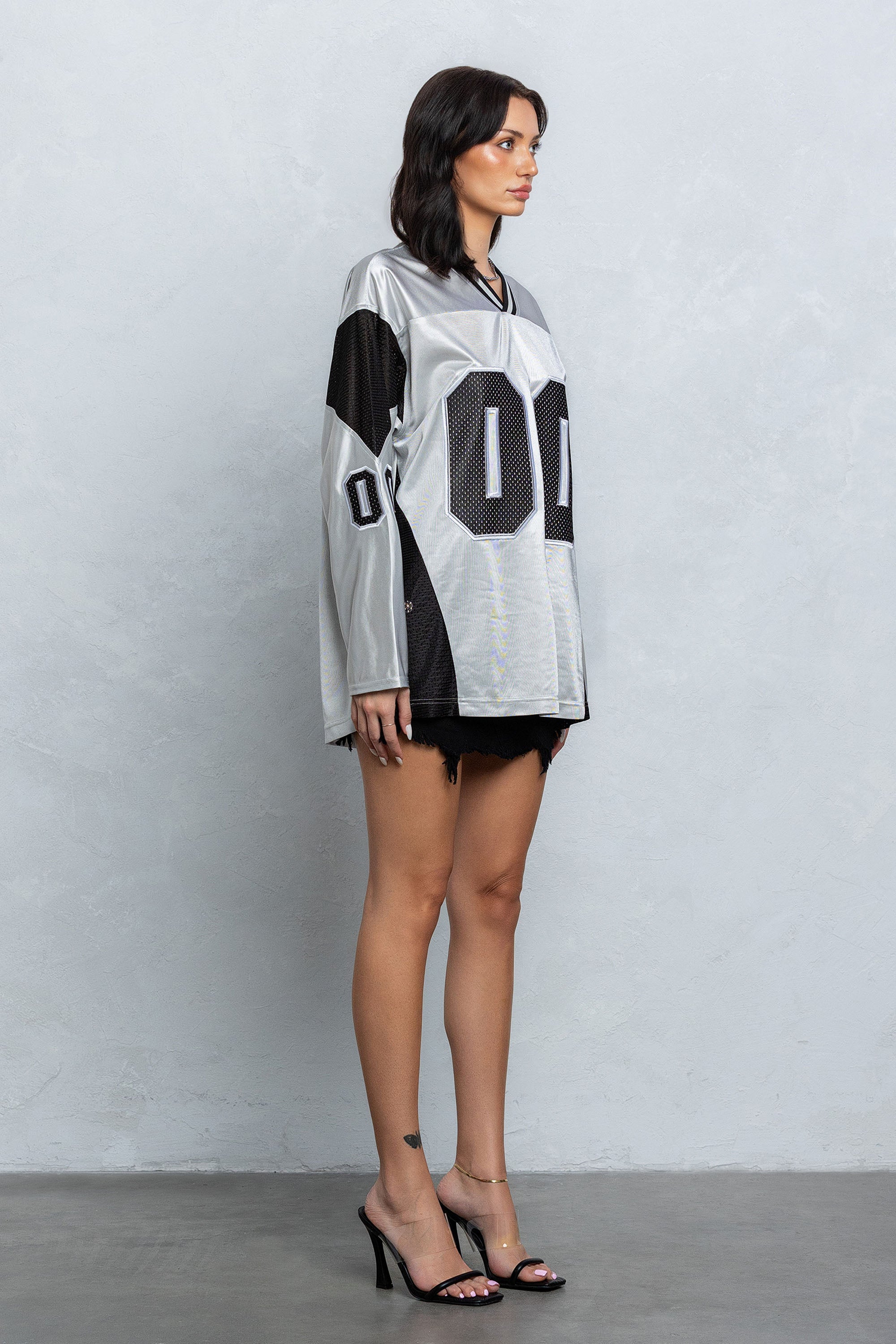 "00" MESH JERSEY - SILVER