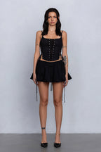 JOSEPHINE LACE-UP SLEEVELESS BUSTIER