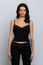 KENZIE V-NECK SLEEVELESS TANK