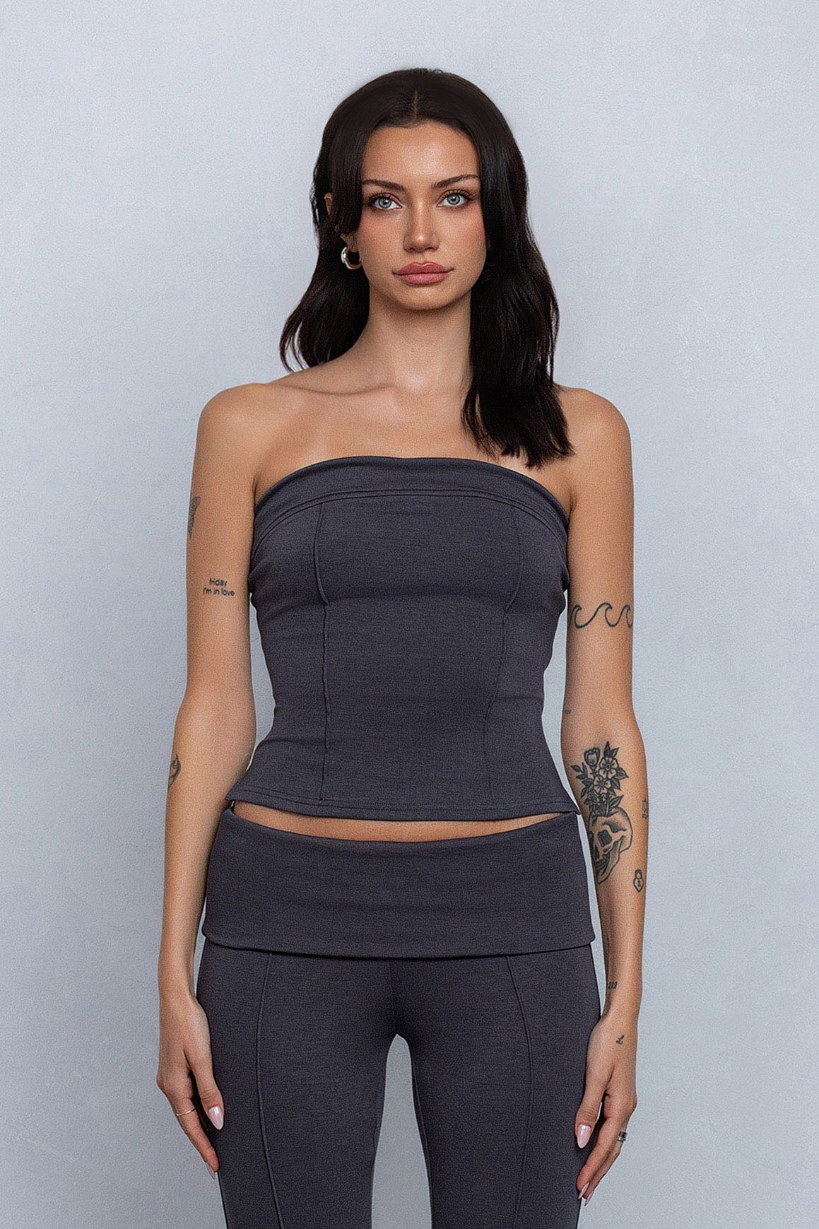 PIXI TUBE TOP - CHARCOAL