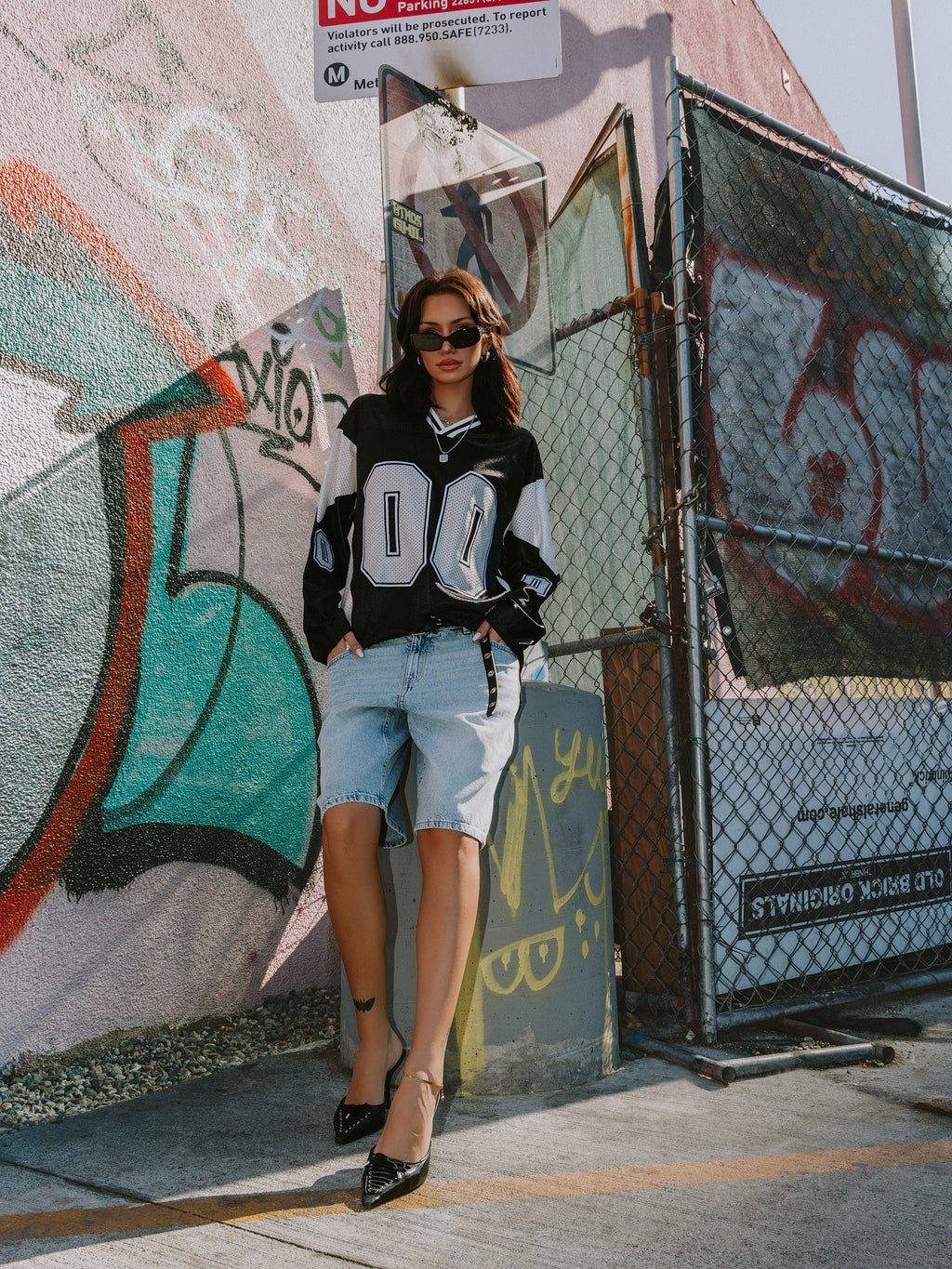 "00" MESH JERSEY - BLACK