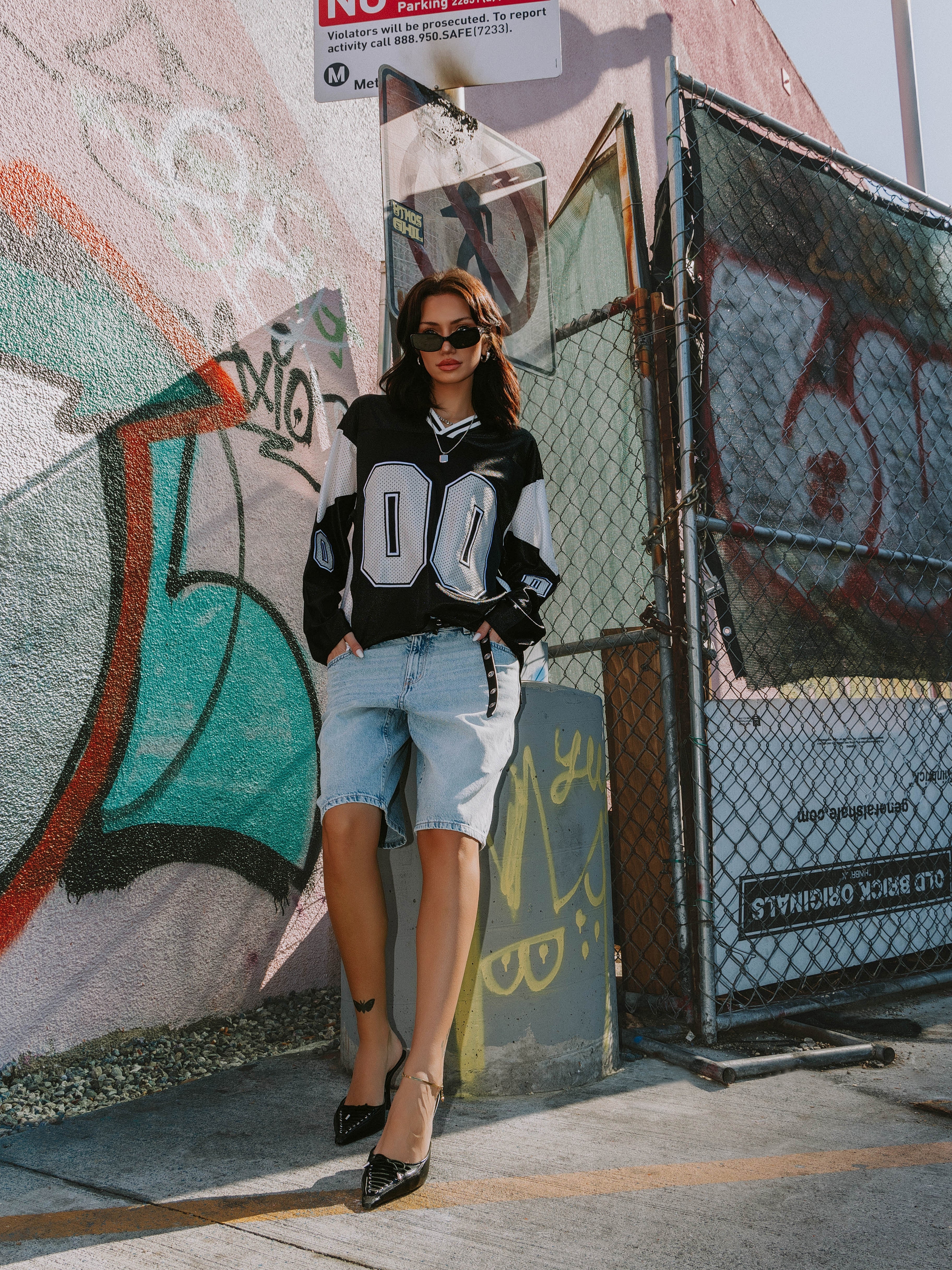 "00" MESH JERSEY - BLACK