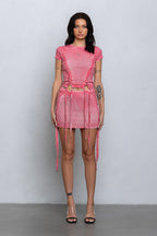 ERIS WASHED EFFECT TOP - PINK