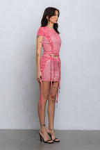 ERIS WASHED EFFECT TOP - PINK