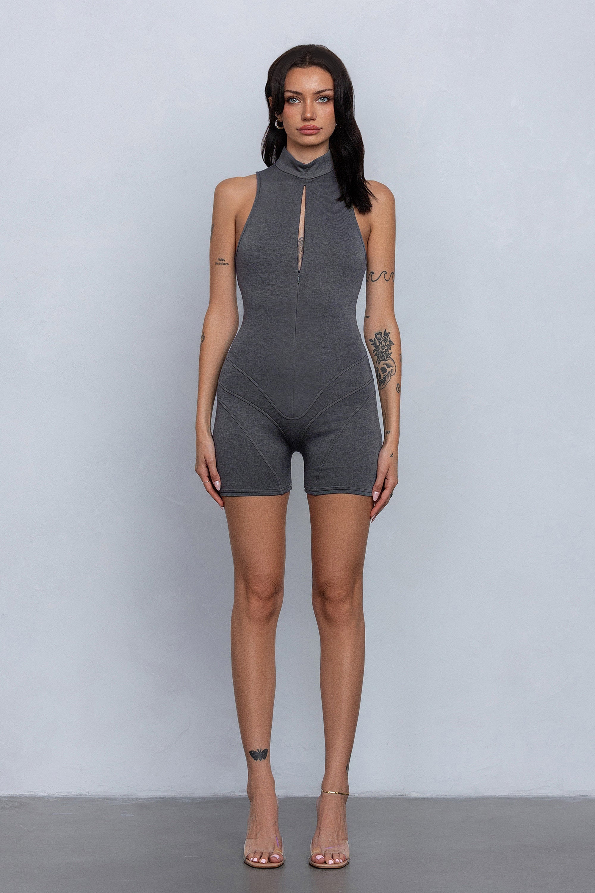 PIXI MOCK NECK ROMPER