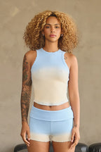RAMONA OMBRE TANK TOP - BLUE