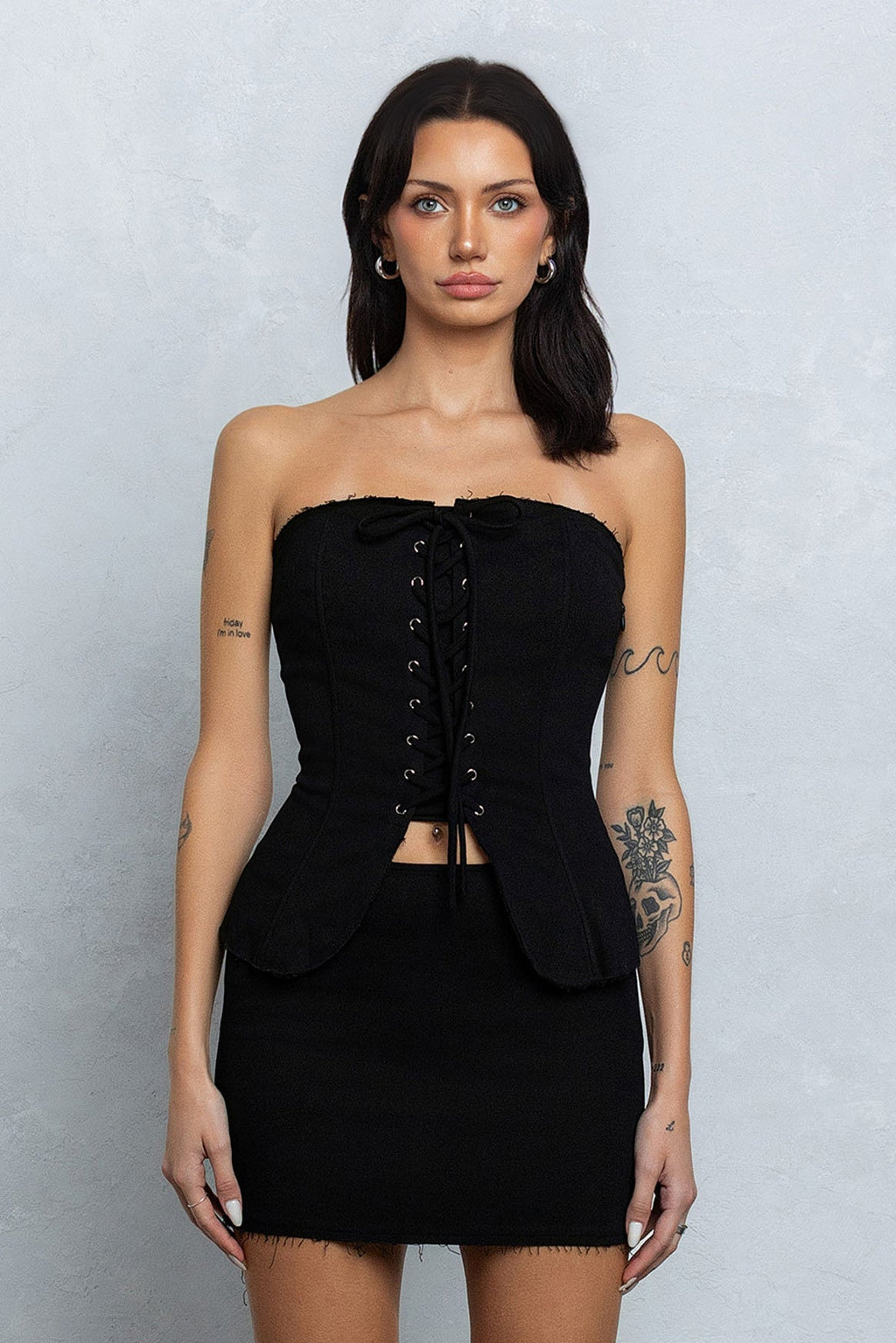 DAKOTA LACE UP BUSTIER TOP