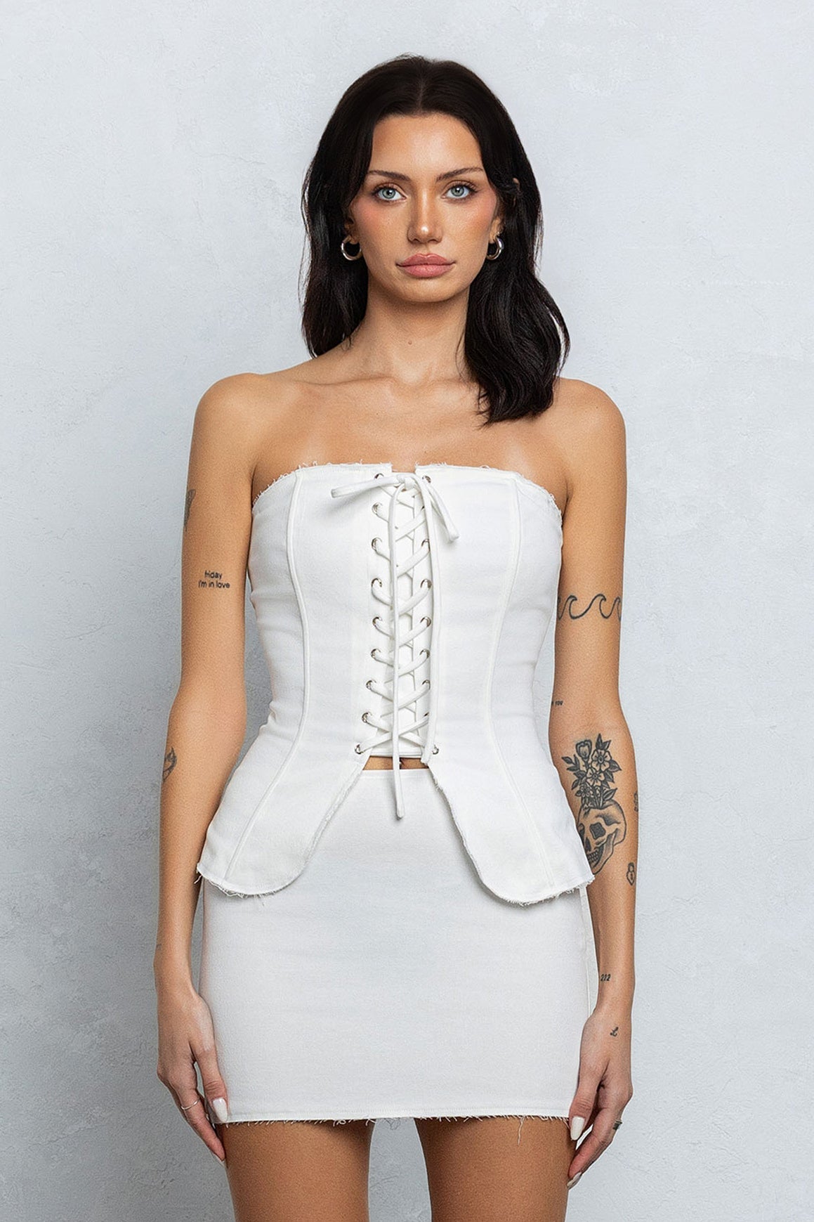 DAKOTA LACE UP BUSTIER TOP